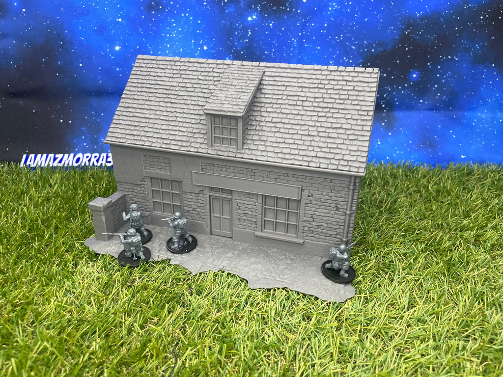 Cafe Op. Overlord 1944 WWII – Kompatibel mit dem Bolt Action-Brettspiel