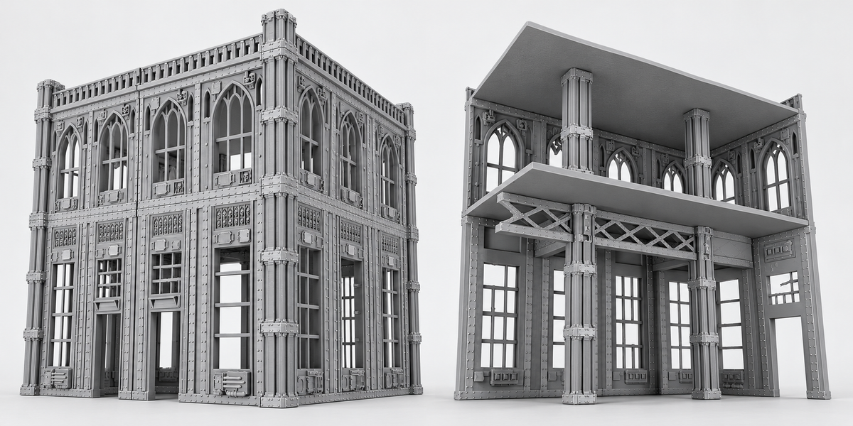 Ciudad Imperial - Escenografía completa - compatible con WH40K