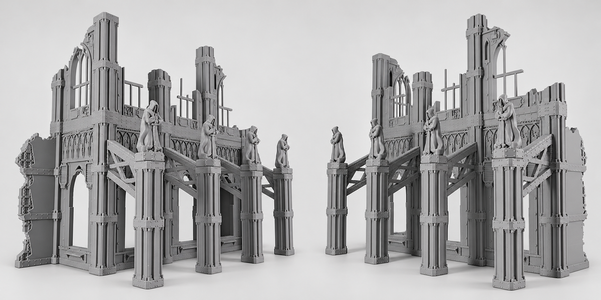 Ciudad Imperial - Escenografía completa - compatible con WH40K