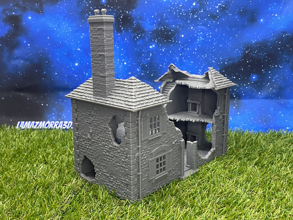 Cortijo destruído - Operación Overlord 1944 – Compatible con Bolt Action