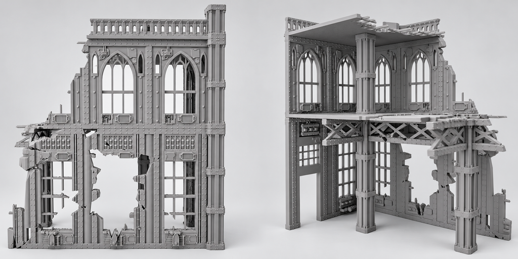 Ciudad Imperial - Escenografía completa - compatible con WH40K
