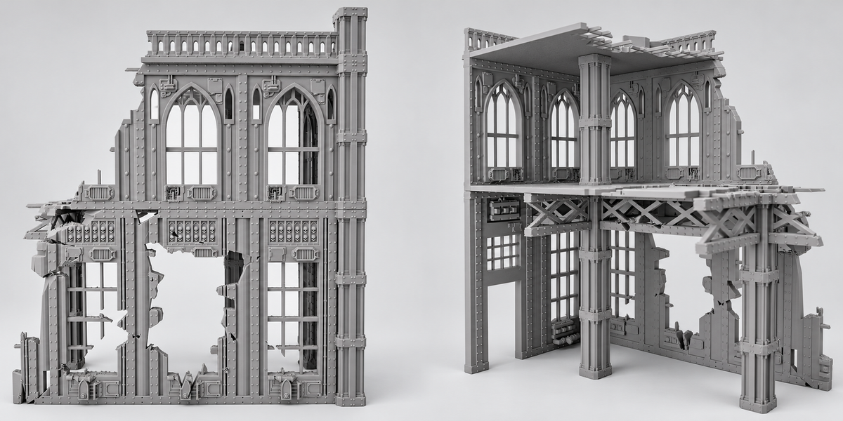 Ciudad Imperial - Escenografía completa - compatible con WH40K