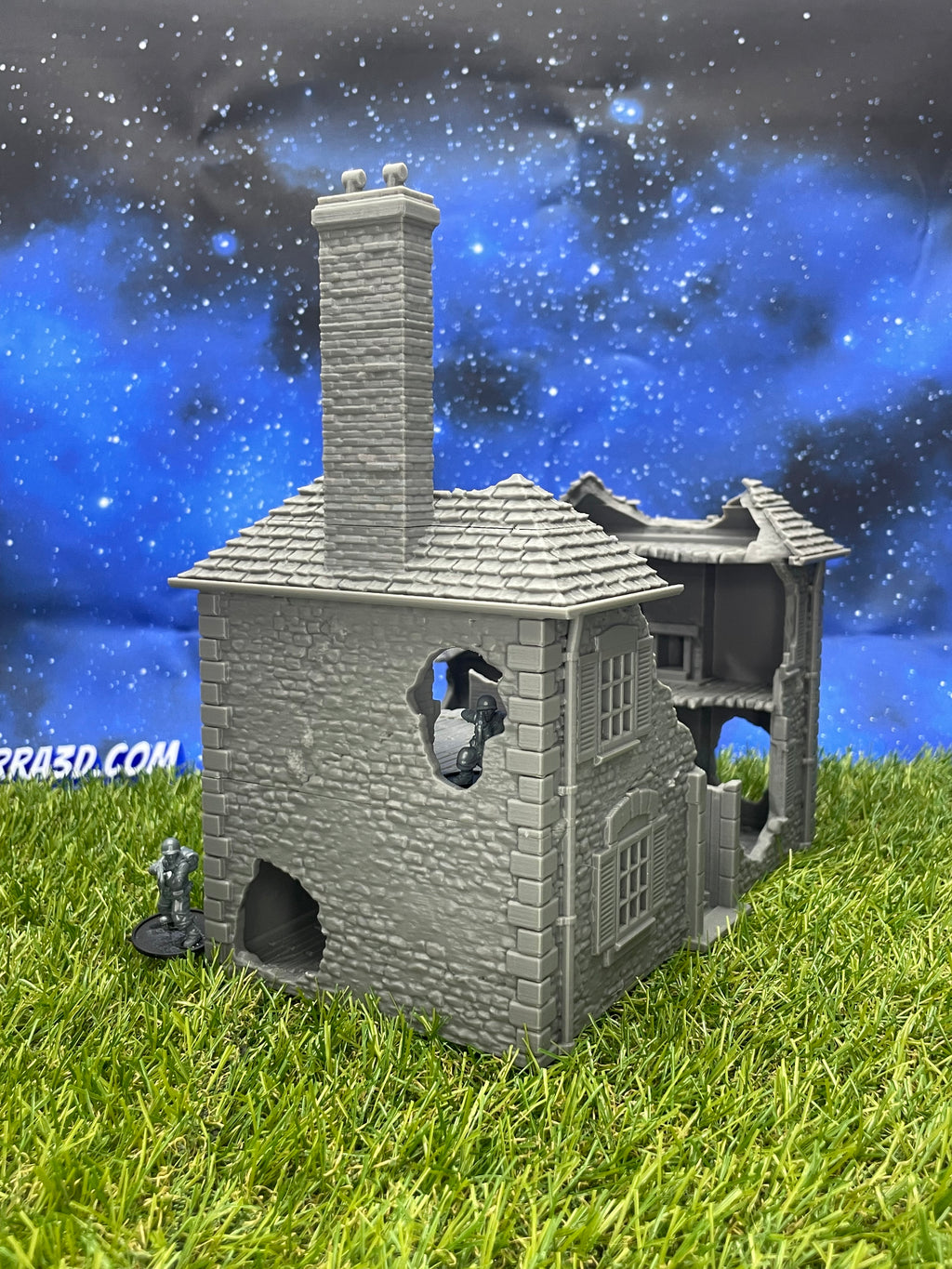 Cortijo destruído - Operación Overlord 1944 – Compatible con Bolt Action