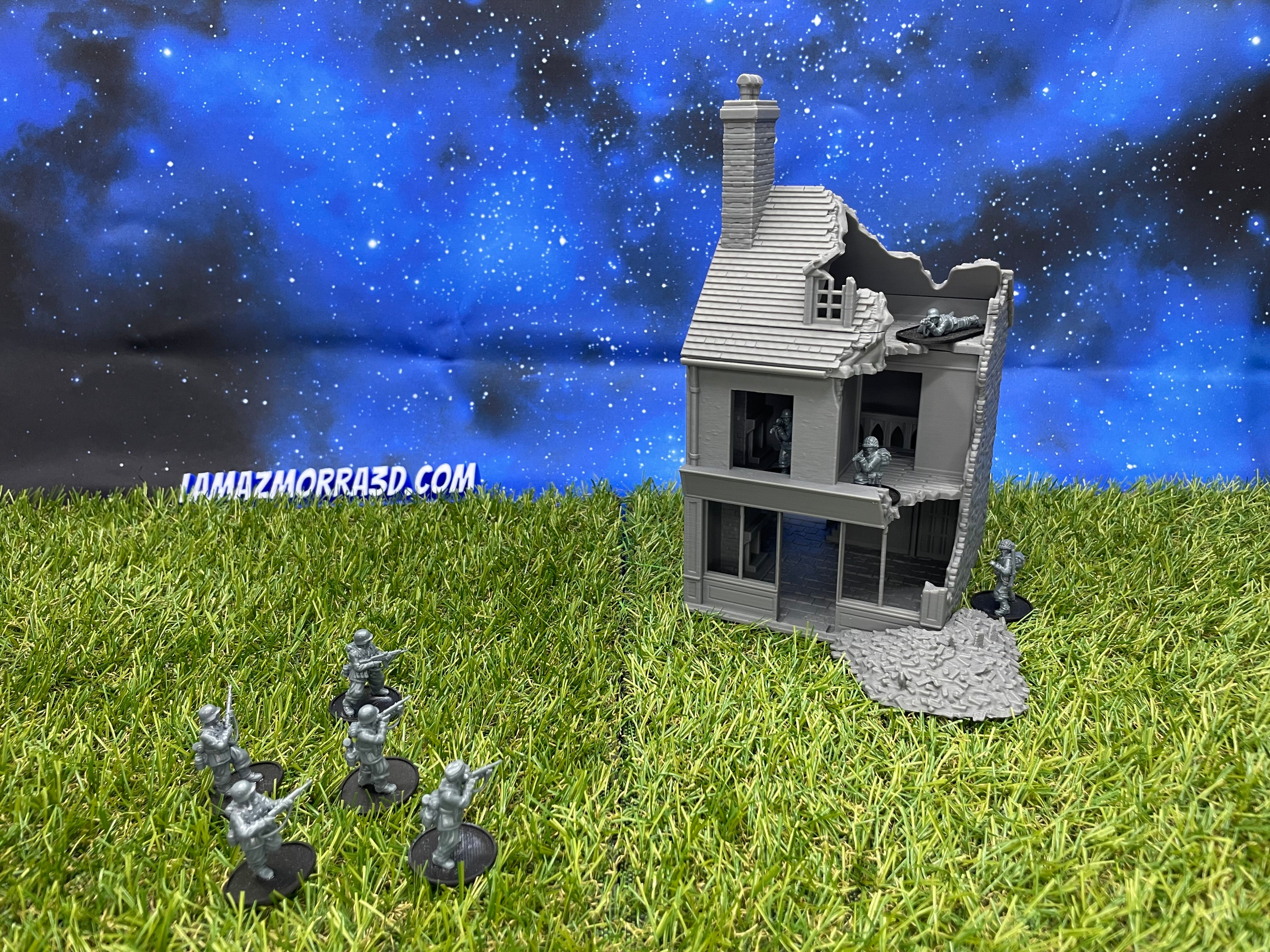 Farm Plants Op. Overlord 1944 WWII - Kompatibel mit dem Bolt Action-Brettspiel