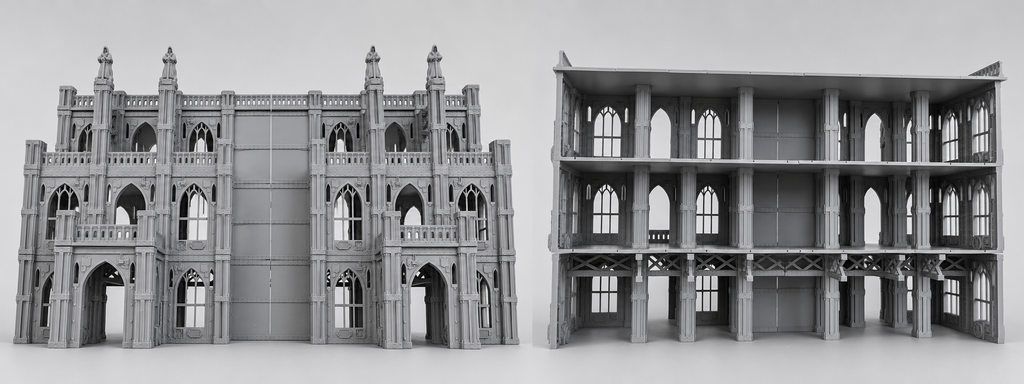 Ciudad Imperial - Escenografía completa - compatible con WH40K