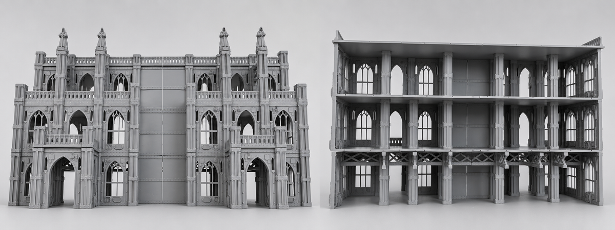Ciudad Imperial - Escenografía completa - compatible con WH40K
