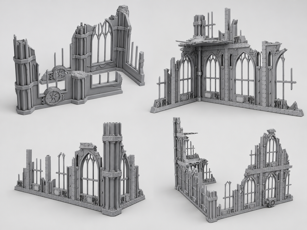 Ciudad Imperial - Escenografía completa - compatible con WH40K