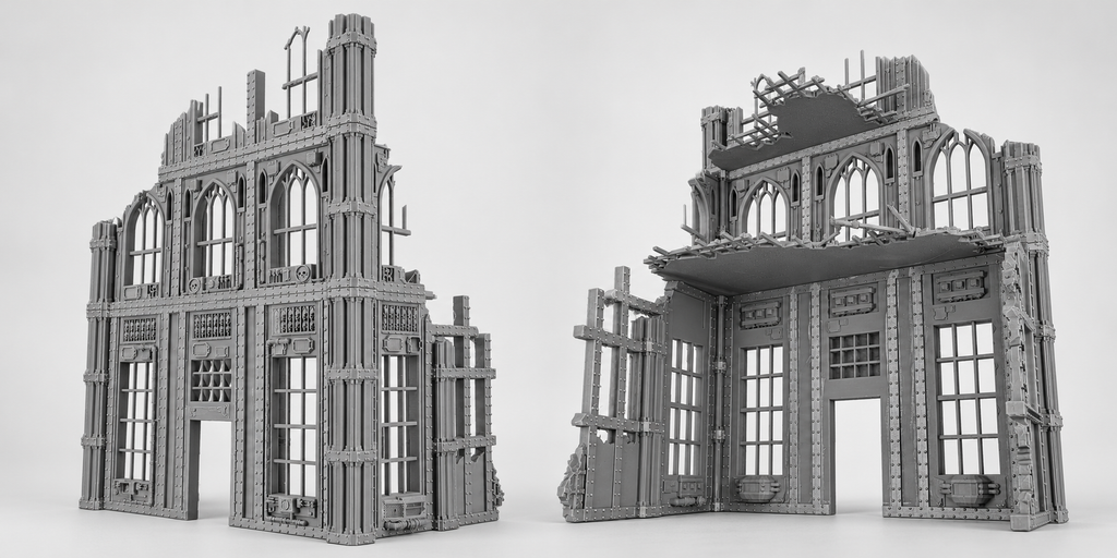 Ciudad Imperial - Escenografía completa - compatible con WH40K