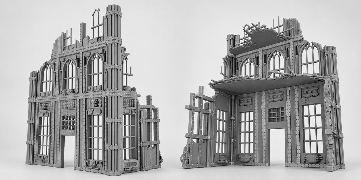 Ciudad Imperial - Escenografía completa - compatible con WH40K