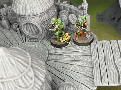 Ewok Village on the Moon of Endor compatible with Star Wars Legion / Shatterpoint / Imperial Assault / Imperial Terrain / Complete Table