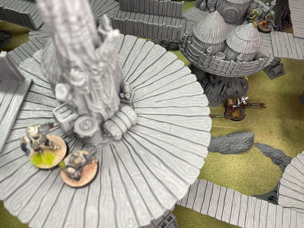 Poblado EWOK en la LUNA de ENDOR – Escenografía compatible con Star Wars: Legion y Shatterpoint