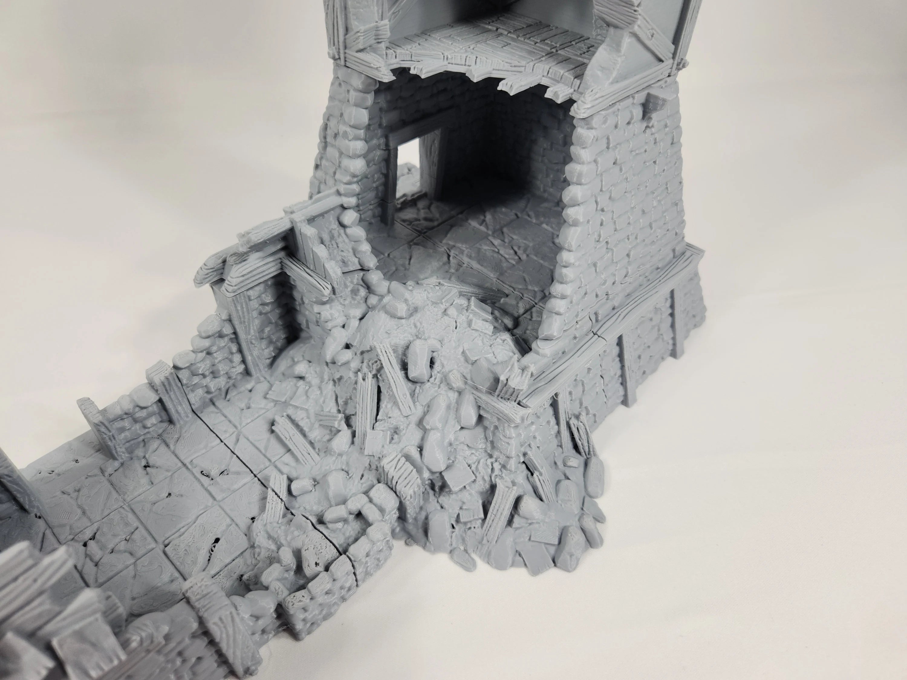 Torre en Ruinas – Escenografía de fantasía en PLA