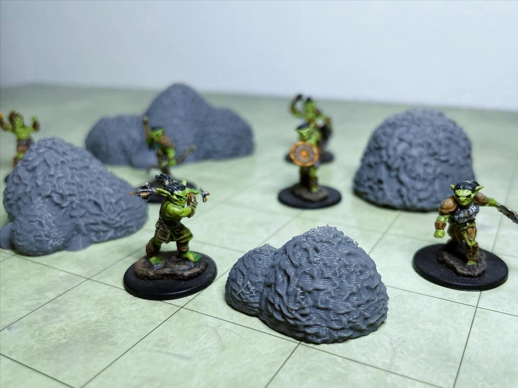 Arbustos bajos – Escenografía de fantasía en PLA
