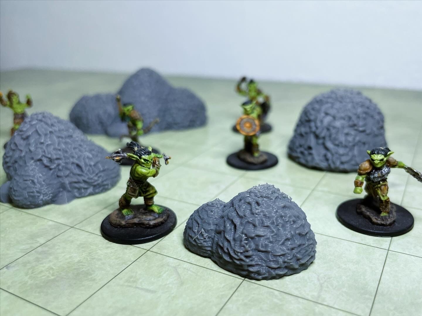 Arbustos bajos – Escenografía de fantasía en PLA