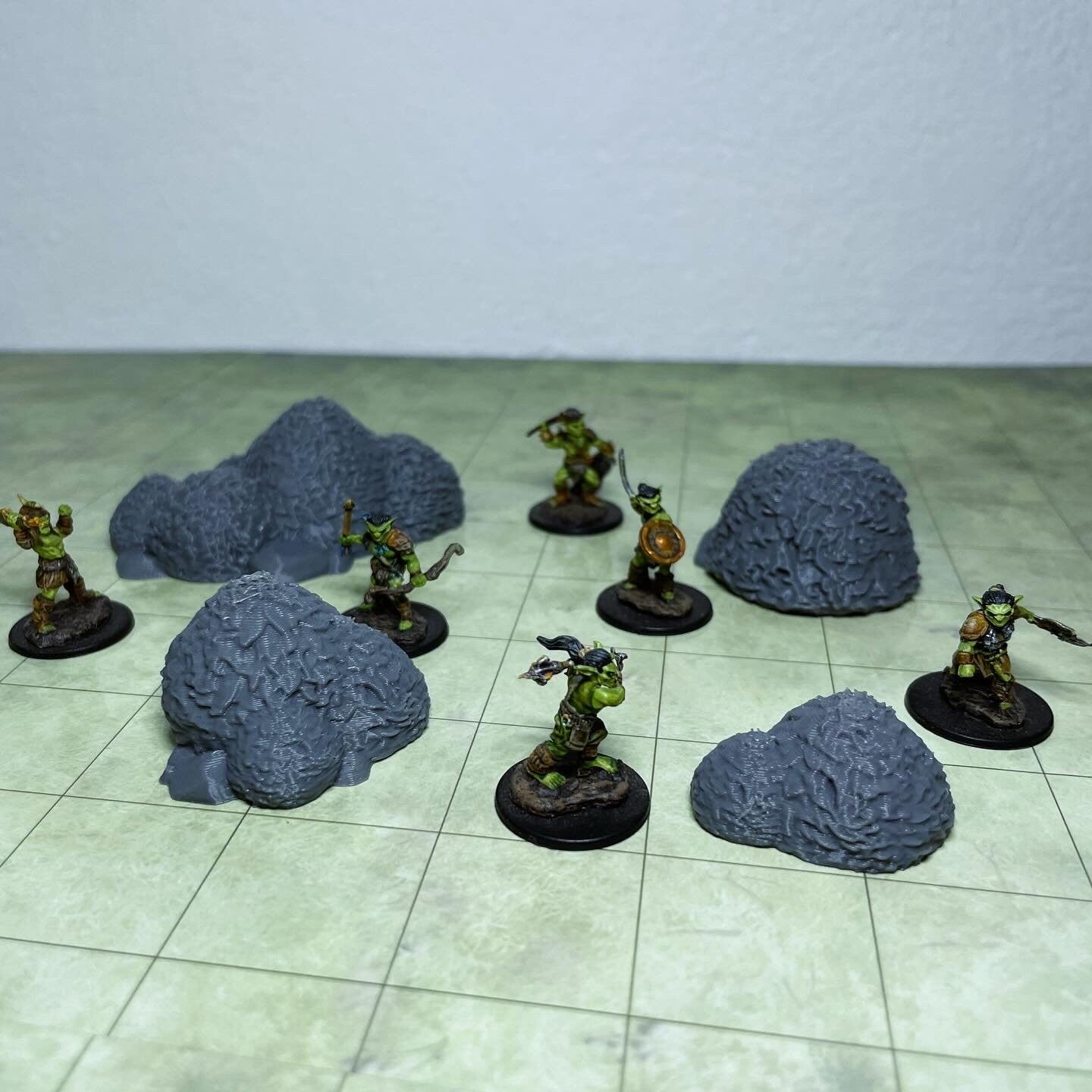 Arbustos bajos – Escenografía de fantasía en PLA