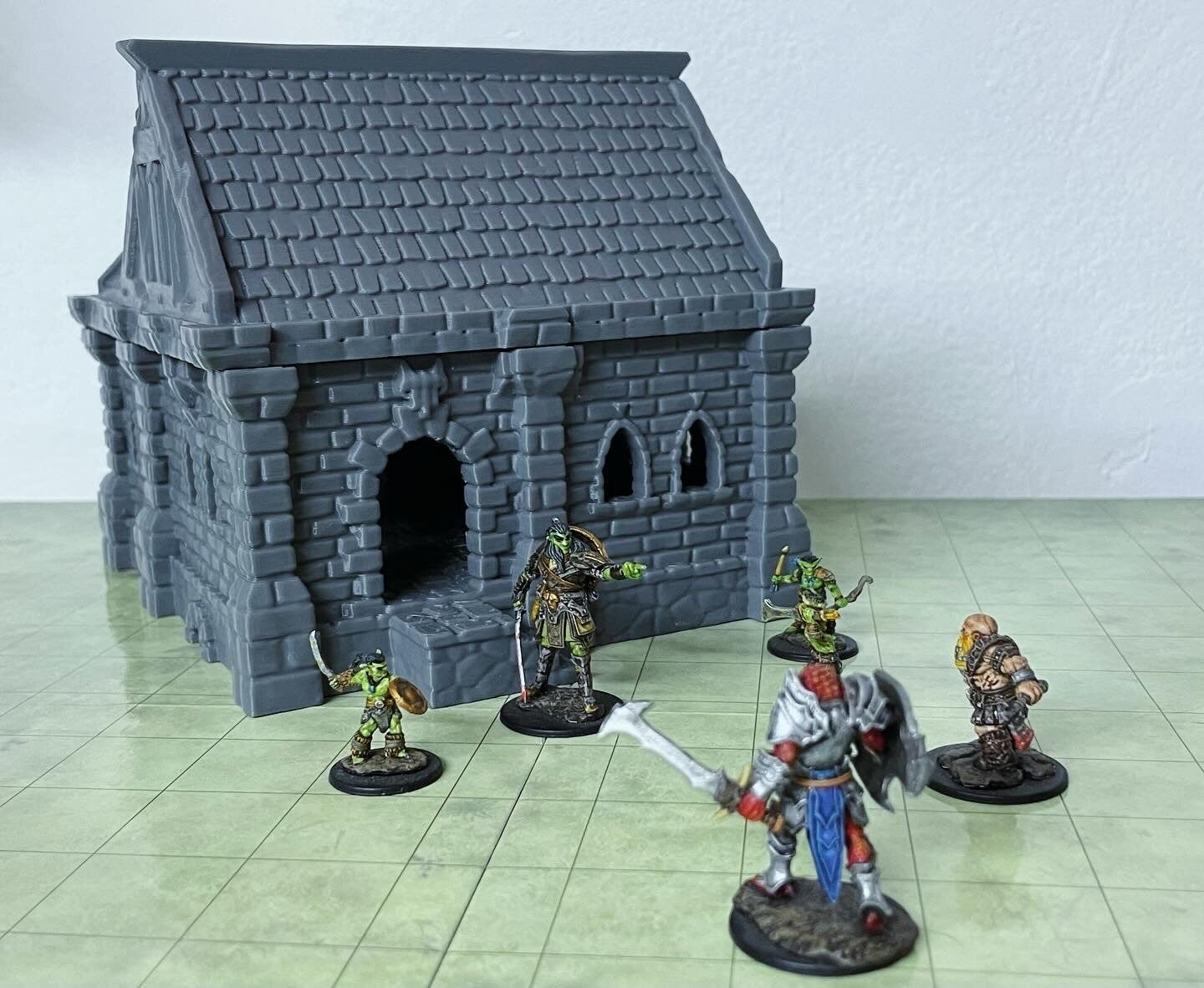 Small stone house – Fantasy scenery in PLA