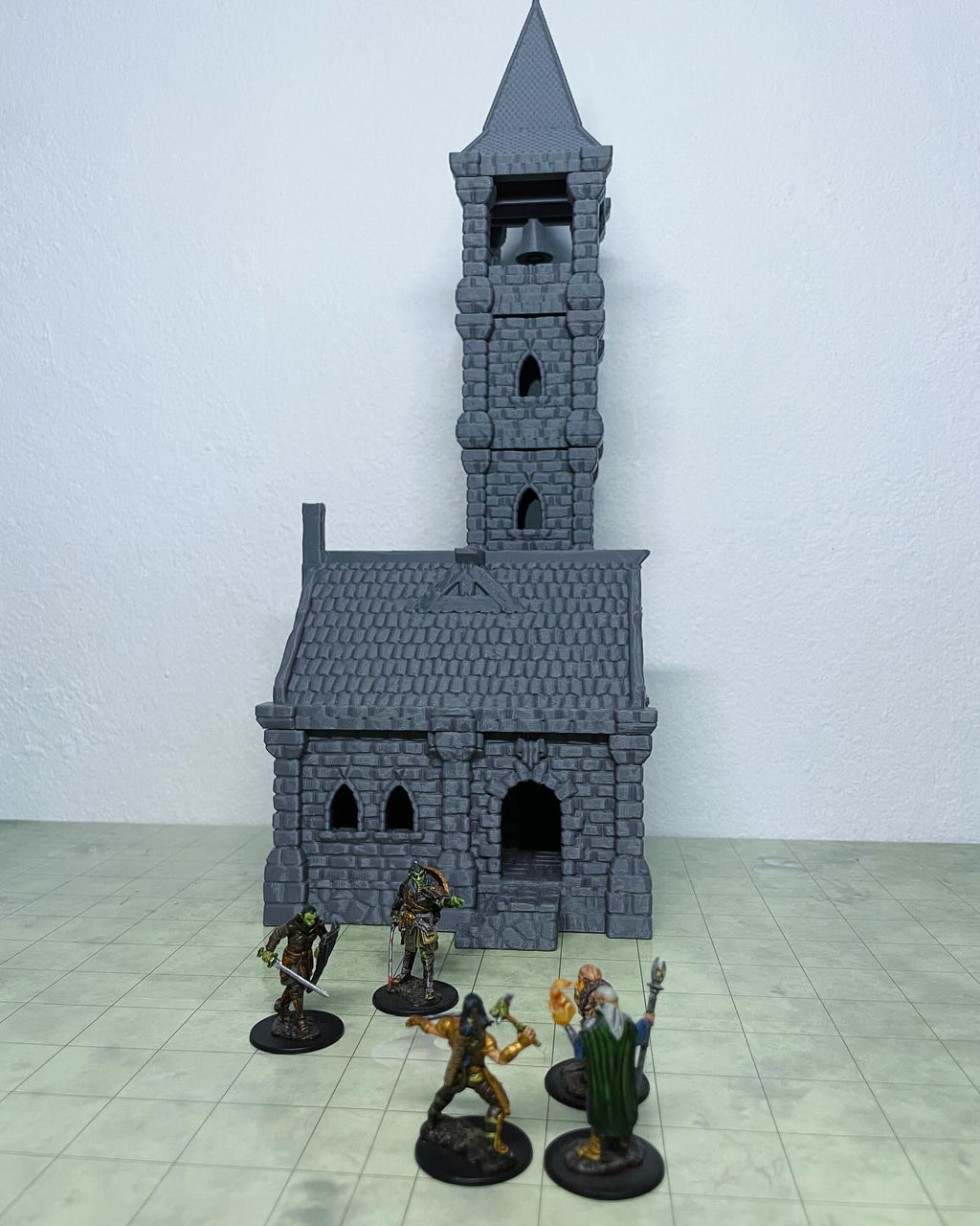 House with Bell Tower – Fantasy Scenery in PLA