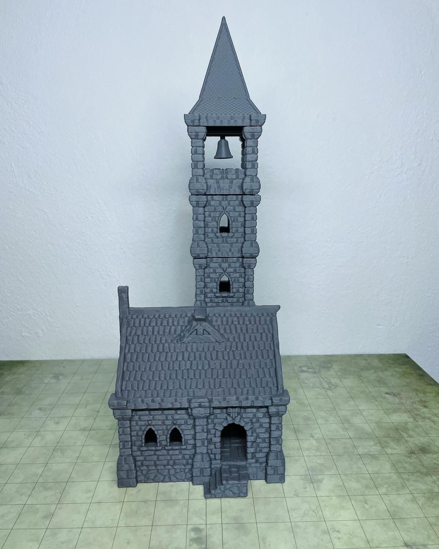 House with Bell Tower – Fantasy Scenery in PLA