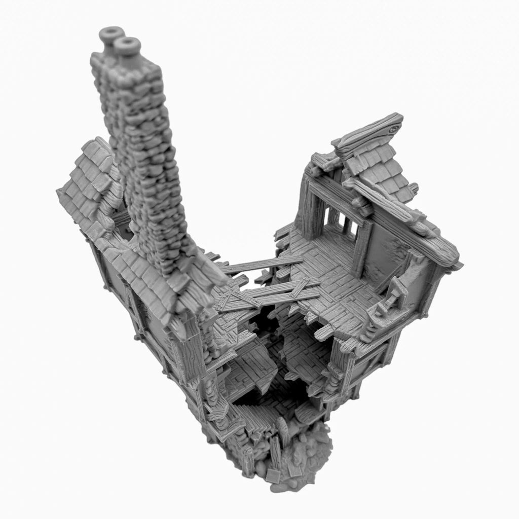 Tienda en Ruinas – Escenografía de fantasía en PLA