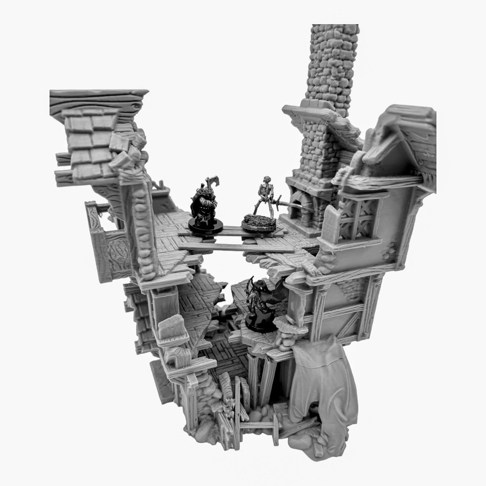 Tienda en Ruinas – Escenografía de fantasía en PLA