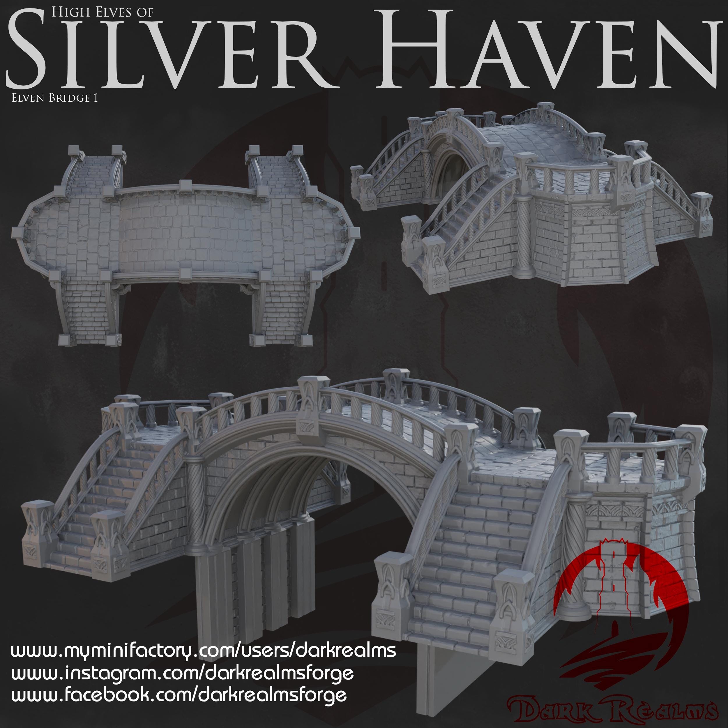 Elven Bridge - Fantasy Scenery in PLA