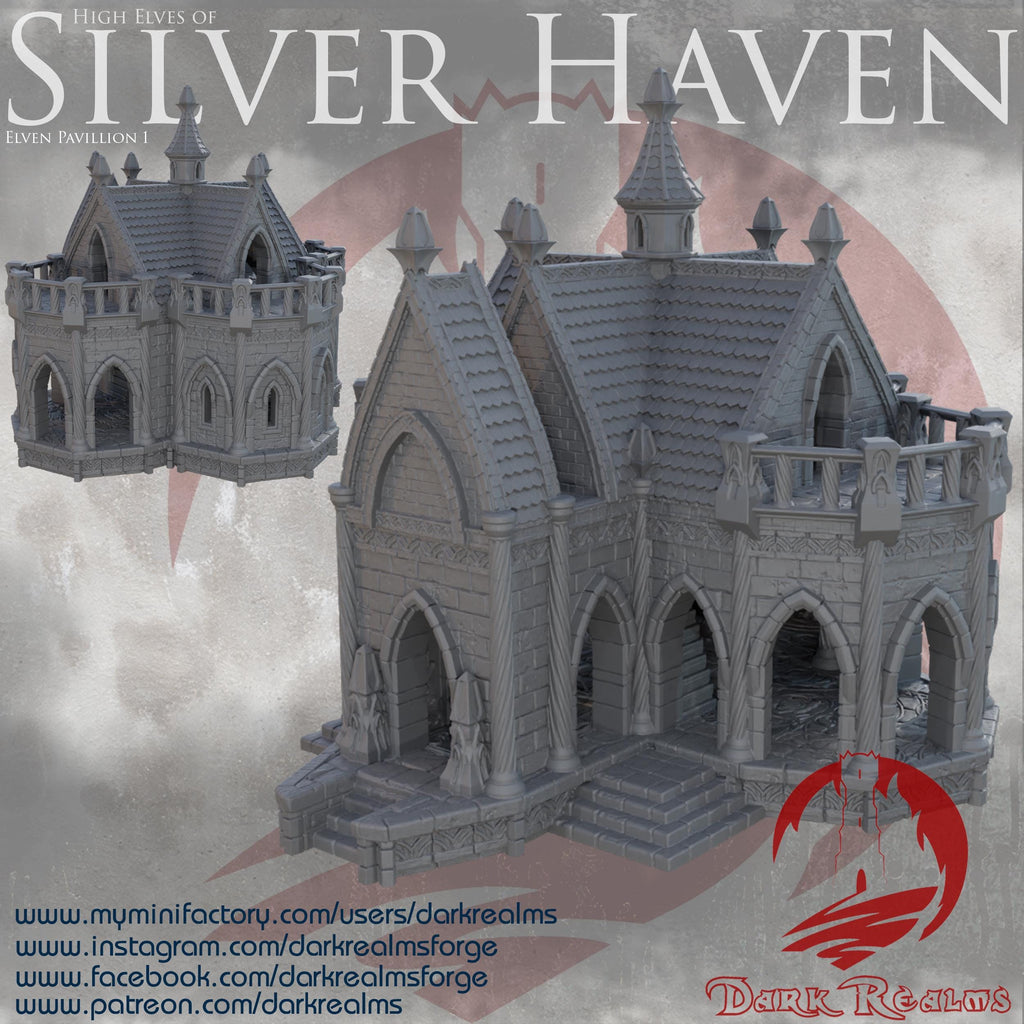Elven temple – Fantasy scenery in PLA