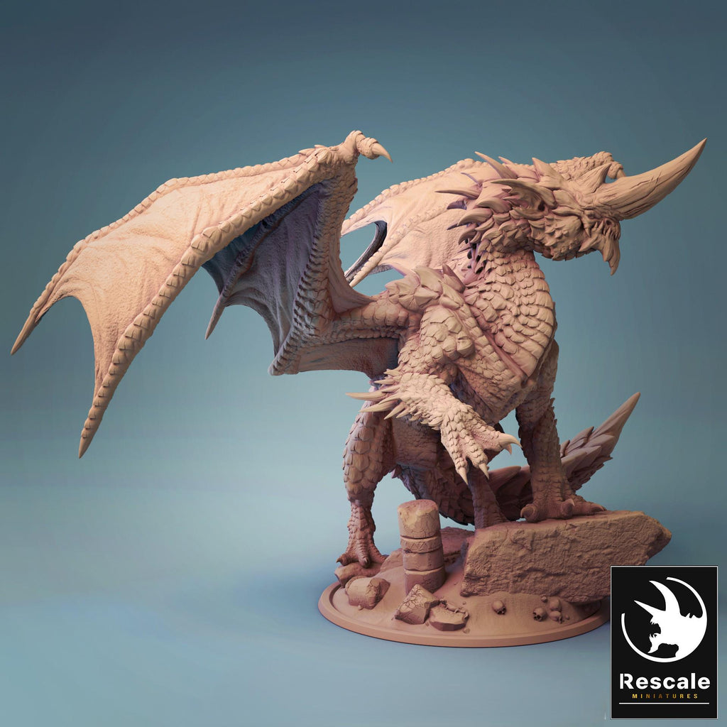 Ancient Blue Dragon - Resin Miniature for D&D, 32mm