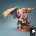 Ancient Blue Dragon - Resin Miniature for D&D, 32mm