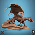 Adult Black Dragon – Resin Miniature for D&D, 32mm