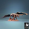Adult White Dragon – Resin miniature for D&D, 32mm