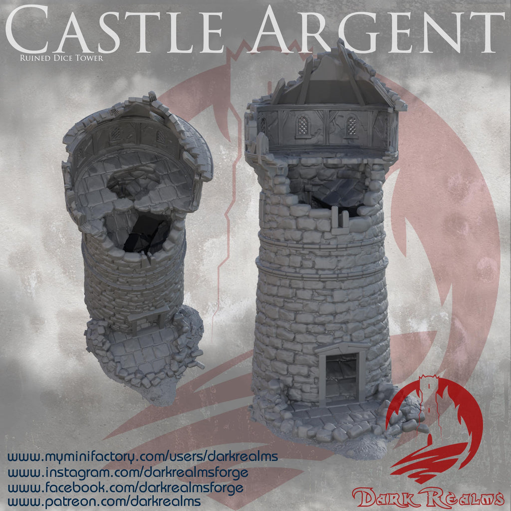 Dice Tower - Gondor - Fantasy Scenery in PLA