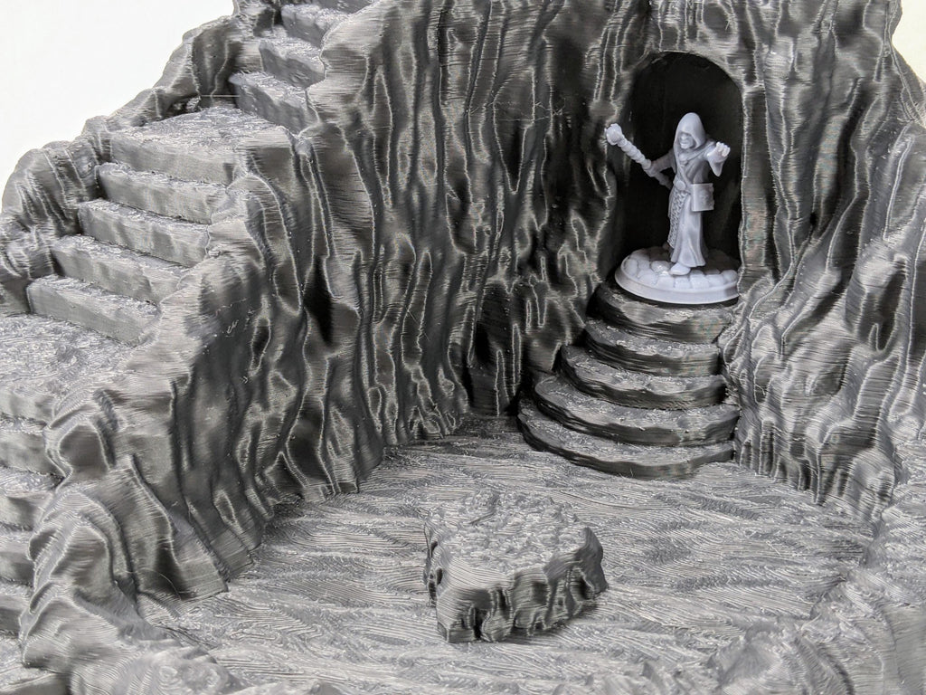 Entrada empedrada a la Mazmorra – Escenografía de fantasía en PLA
