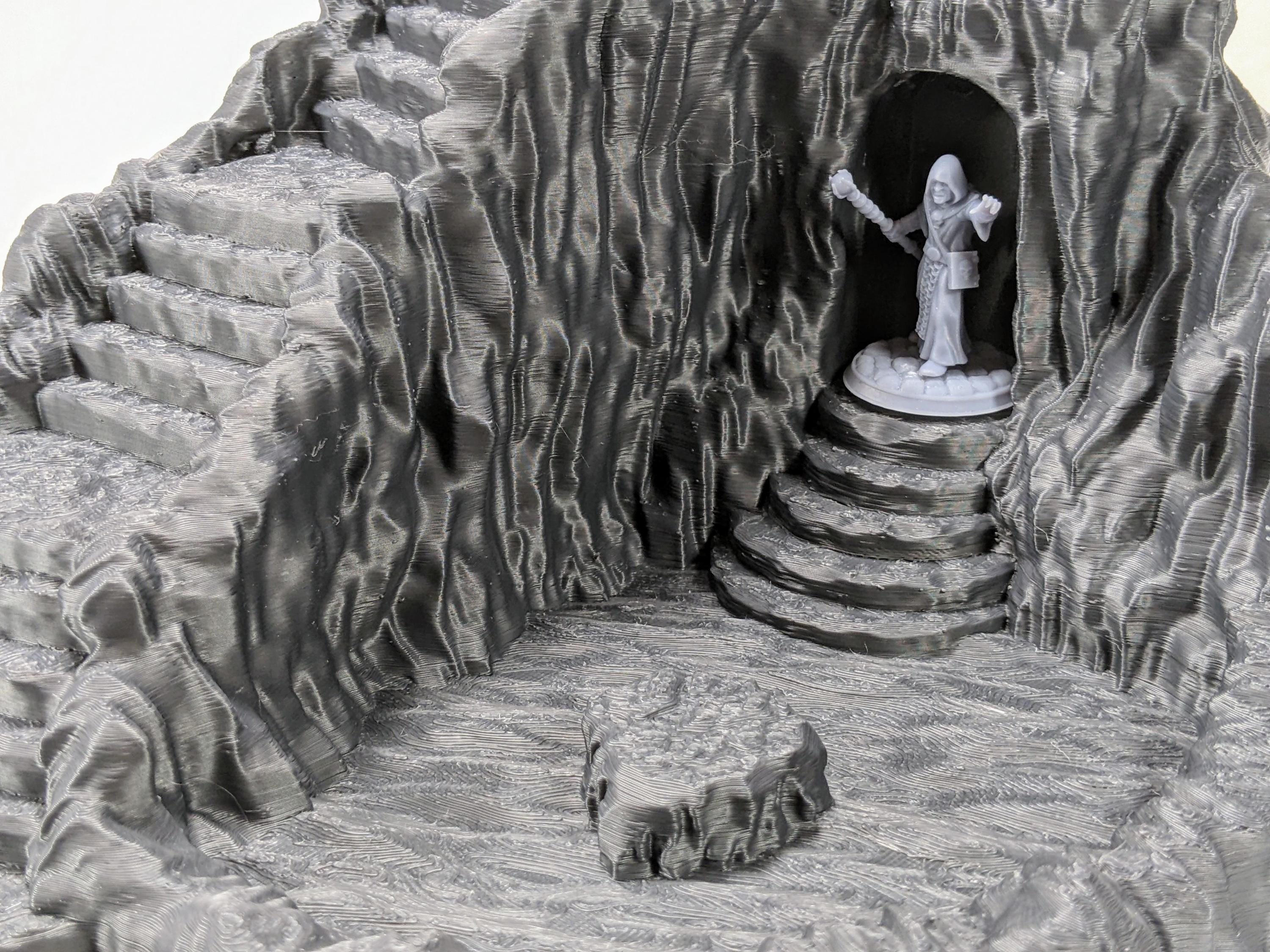 Entrada empedrada a la Mazmorra – Escenografía de fantasía en PLA