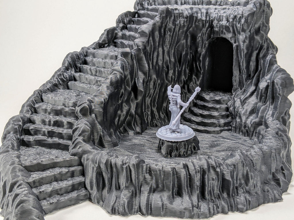 Entrada empedrada a la Mazmorra – Escenografía de fantasía en PLA