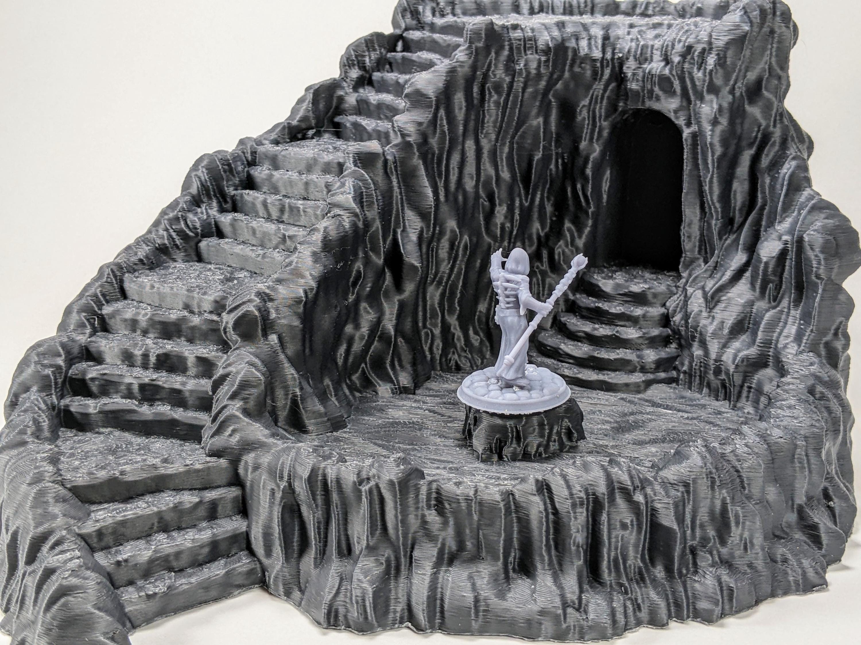 Entrada empedrada a la Mazmorra – Escenografía de fantasía en PLA