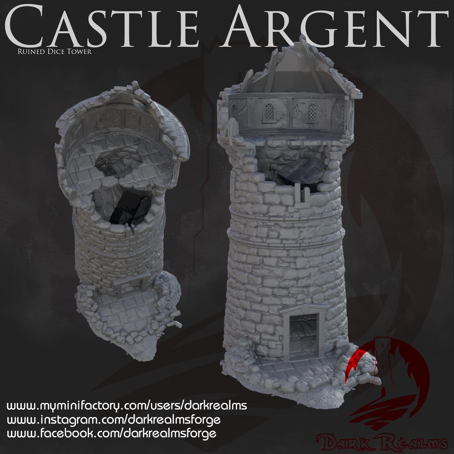 Torre de Dados - Gondor / LOTR / ESDLA / D&D / Pathfinder