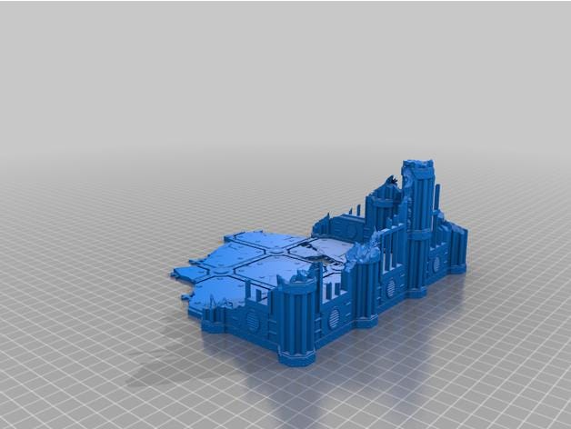 Escenografía "Ruinas Imperiales" compatible con Kill Team / Chalnath