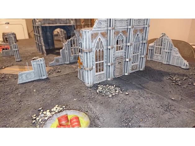 Szenerie „Imperial Ruins“ kompatibel mit Kill Team / Chalnath
