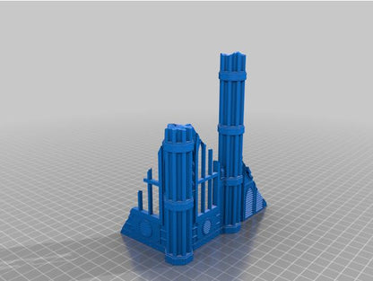 Escenografía "Ruinas Imperiales" compatible con Kill Team / Chalnath