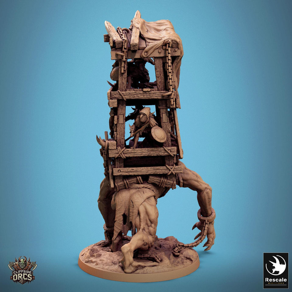 Goblin Assault Troll - Resin miniature for D&D, 32mm