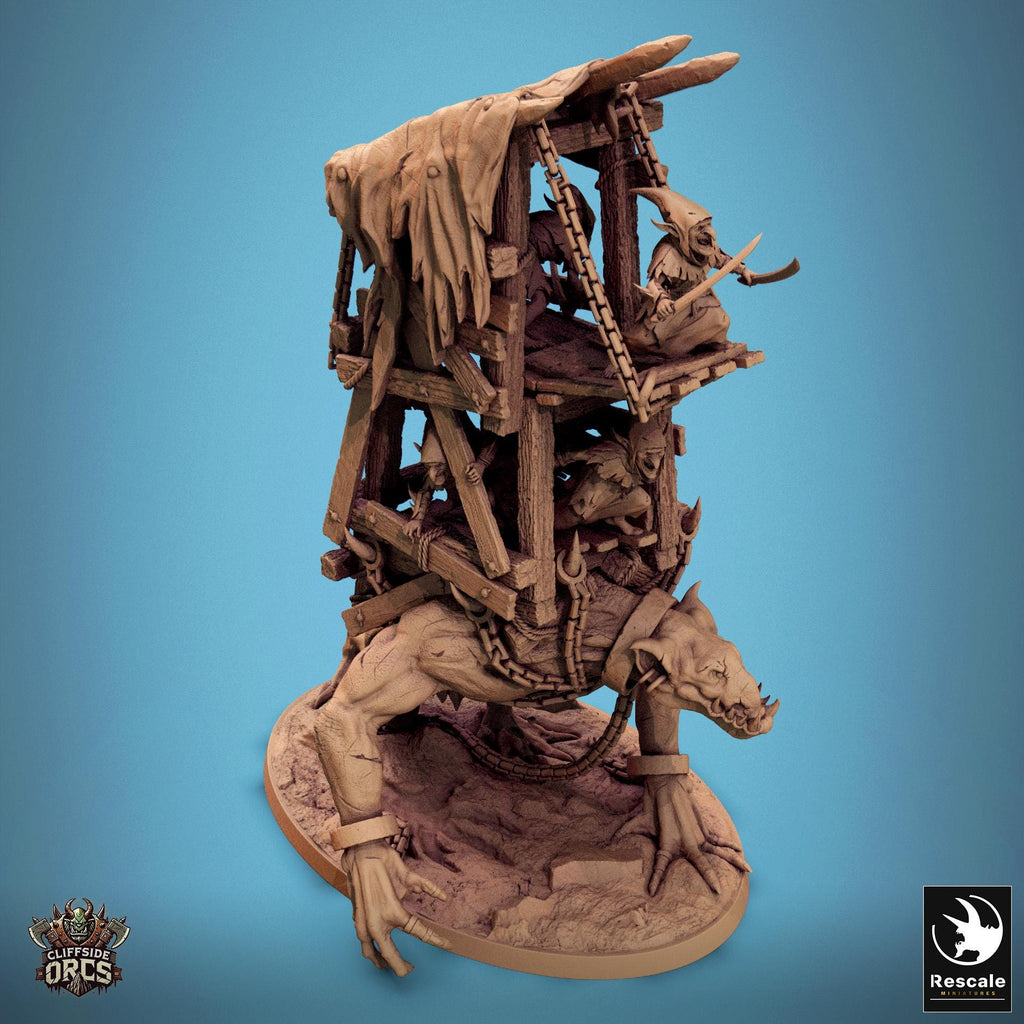 Goblin Assault Troll - Resin miniature for D&D, 32mm