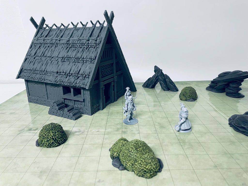 Casa de los Humanos - Rohan / Vikingos – Escenografía de fantasía en PLA