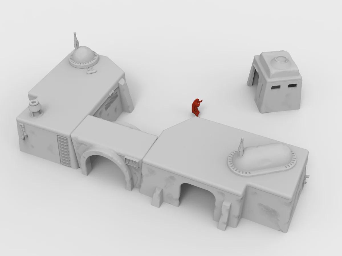 Großes Haus der Freeman, kompatibel mit Star Wars Legion/Shatterpoint