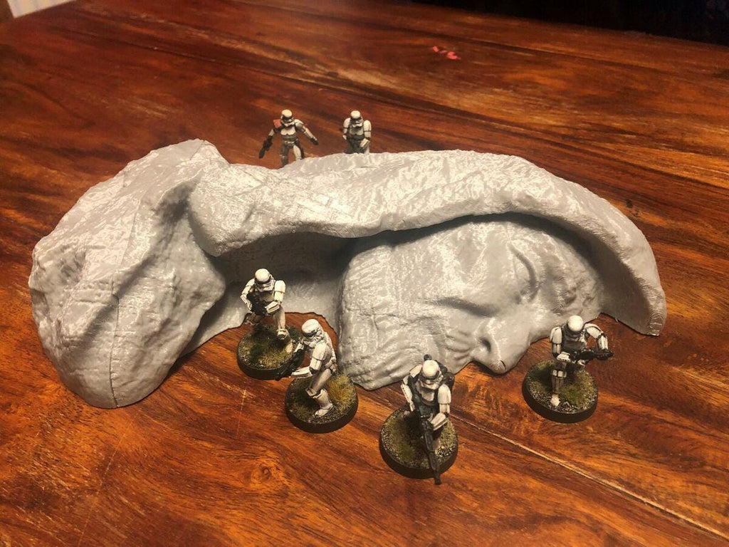 Cabeza de Estatua Antigua – Escenografía compatible con Star Wars: Legion y Shatterpoint