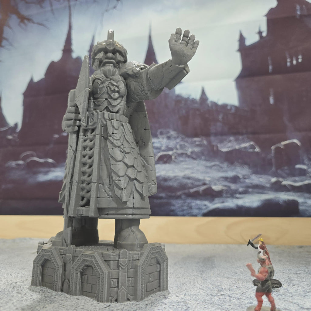 Gran Estatua de los Enanos - Moria – Escenografía de fantasía en PLA