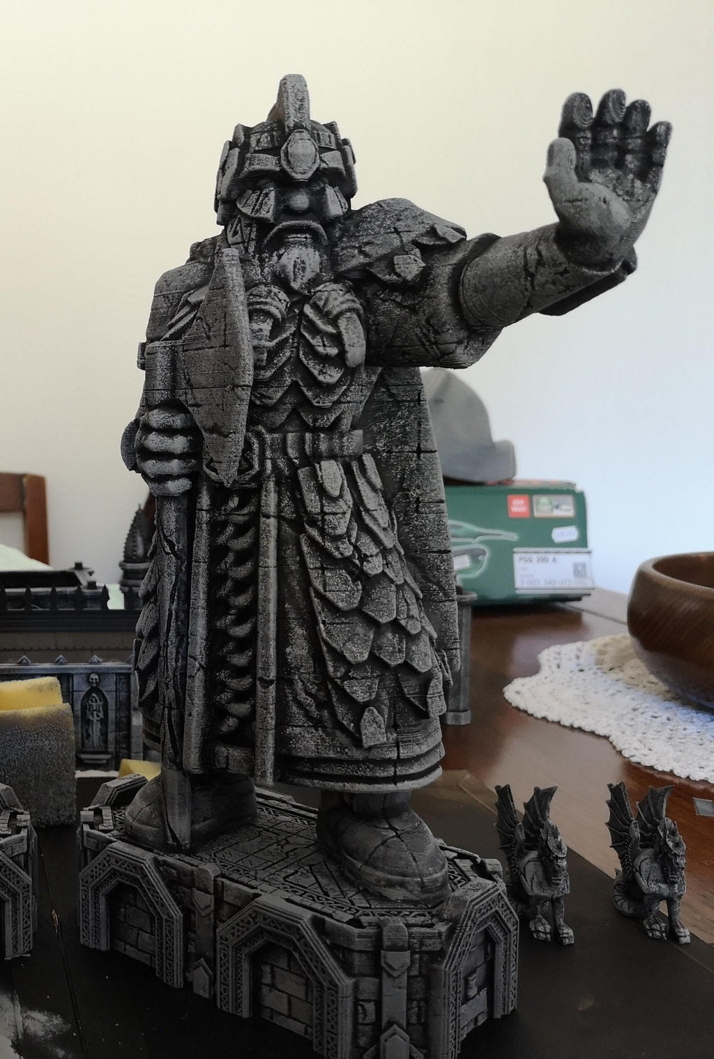 Gran Estatua de los Enanos - Moria – Escenografía de fantasía en PLA