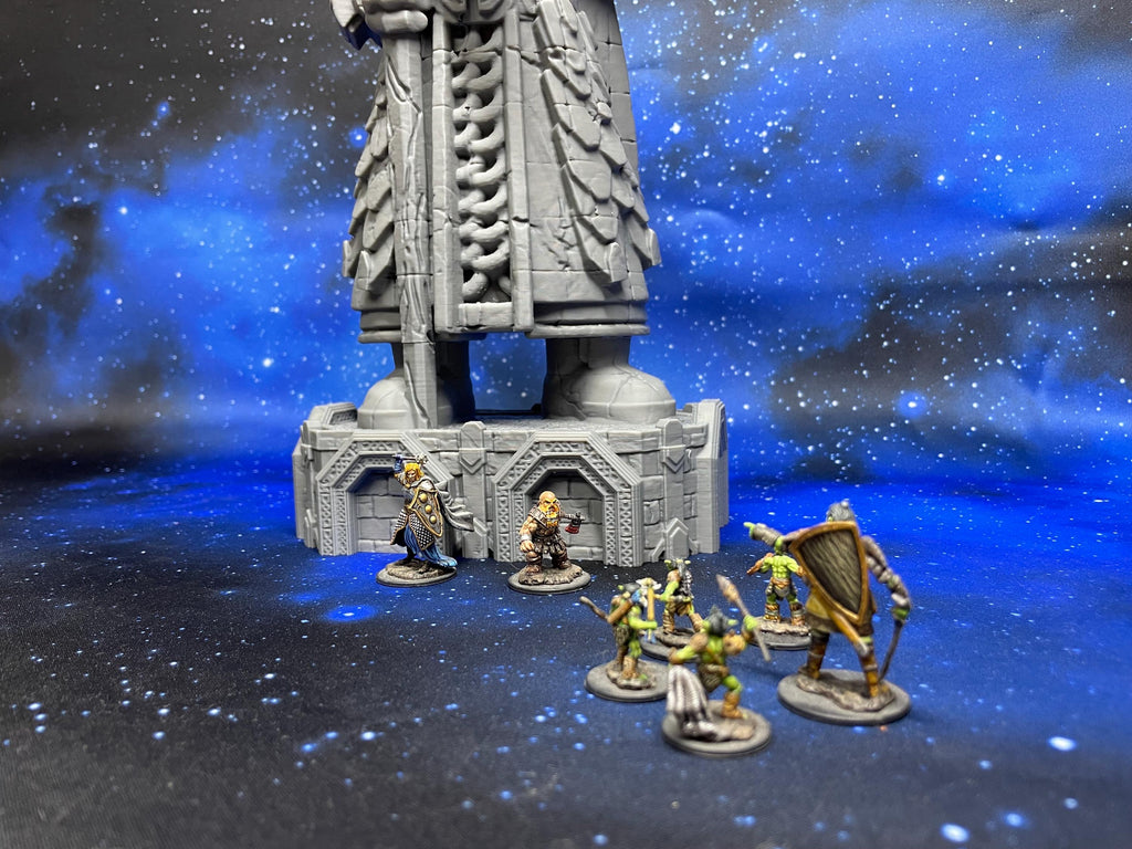 Gran Estatua de los Enanos - Moria – Escenografía de fantasía en PLA