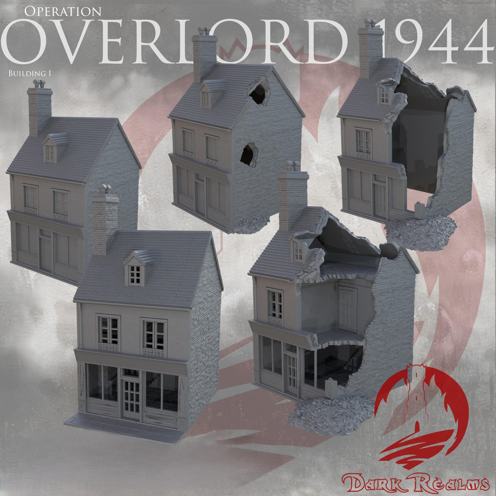 House of Ops Overlord 1944 WWII – Kompatibel mit dem Bolt Action-Brettspiel