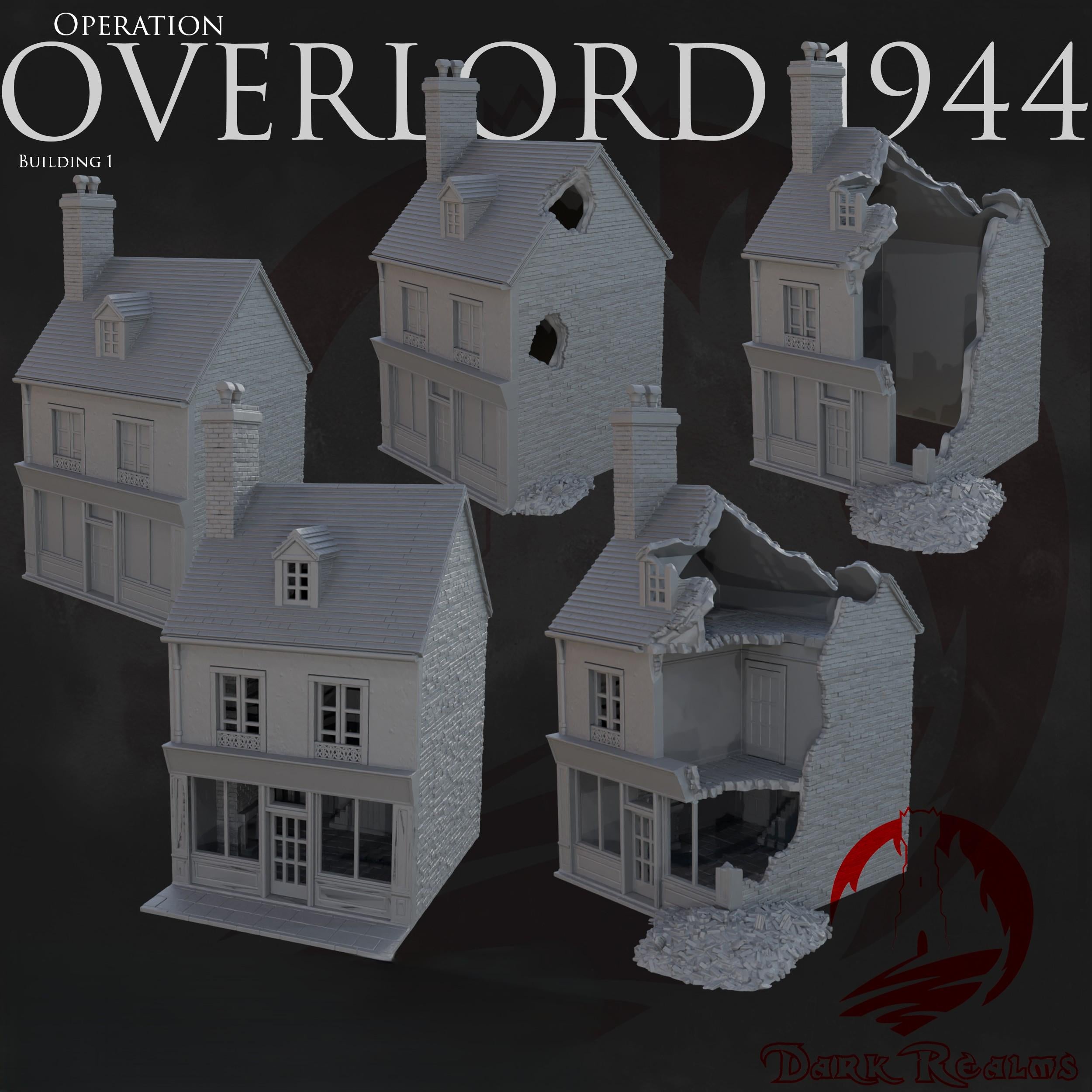 House of Ops Overlord 1944 WWII – Kompatibel mit dem Bolt Action-Brettspiel