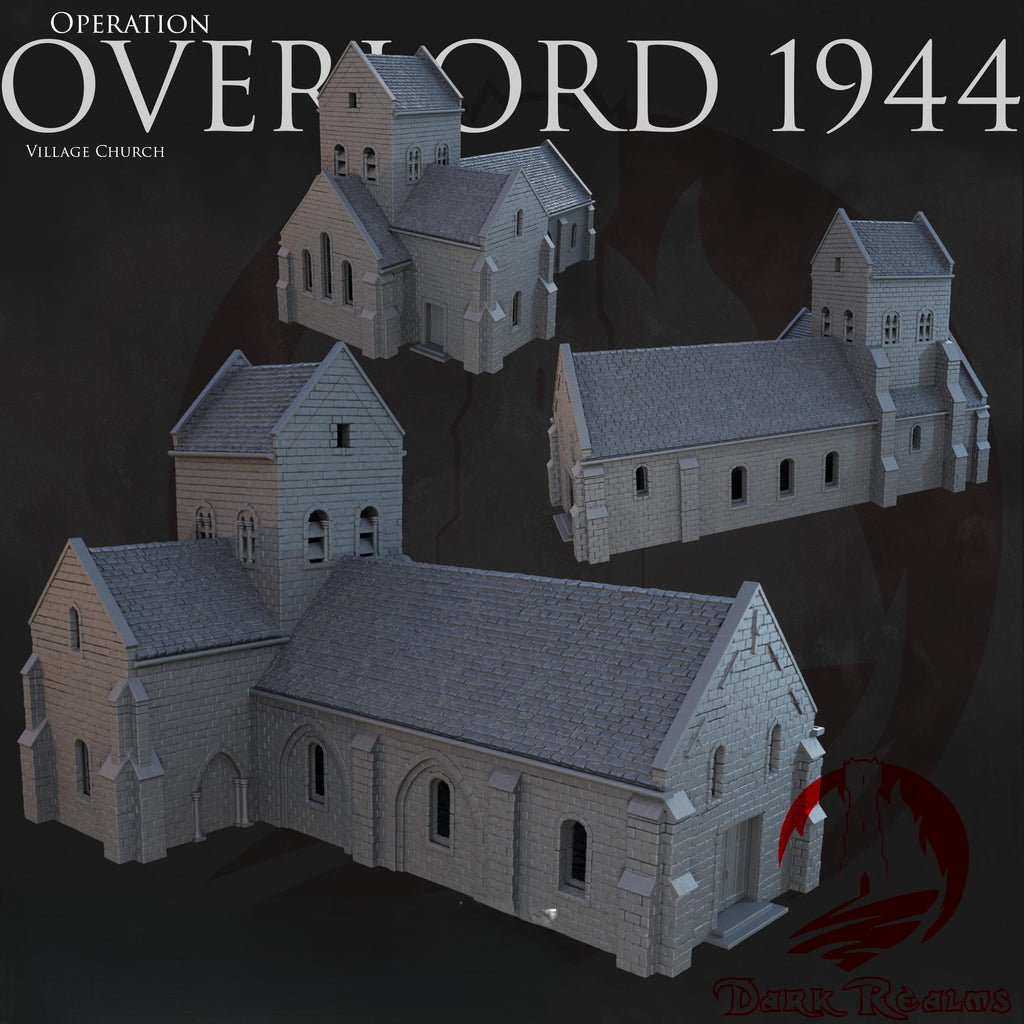 Church of Op. Overlord 1944 WWII - Kompatibel mit dem Bolt Action Brettspiel